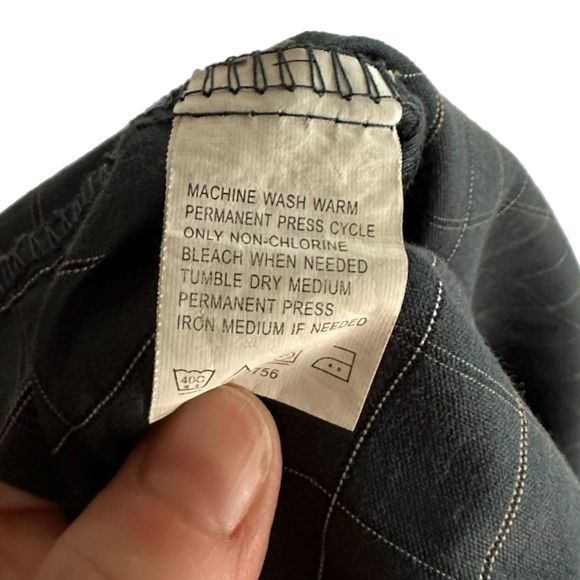 Van Heusen Dark Bluish Green Button Down Shirt, Medium, 15-15.5, Pre-owned - Picture 6 of 6